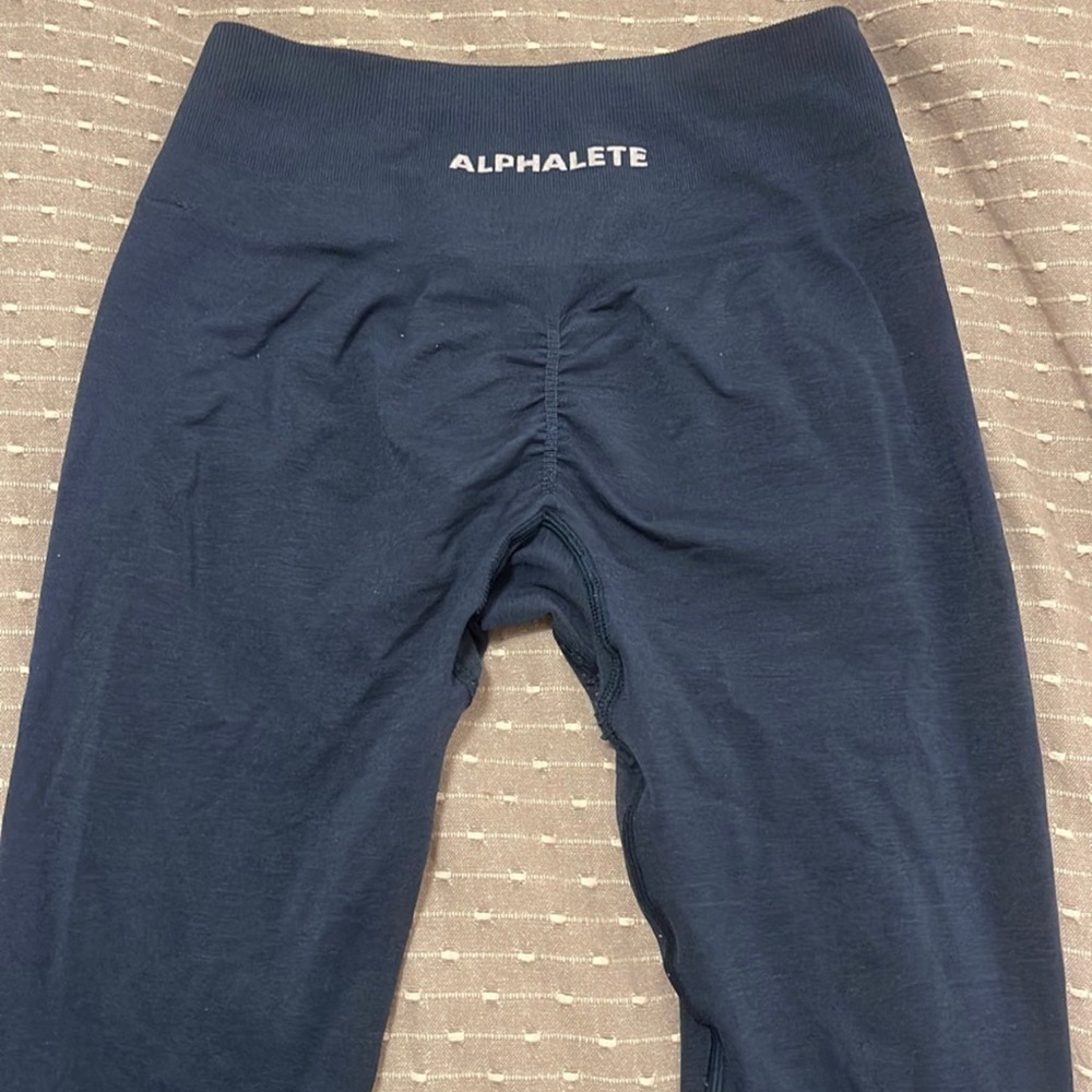 Amplify dark water blue leggings